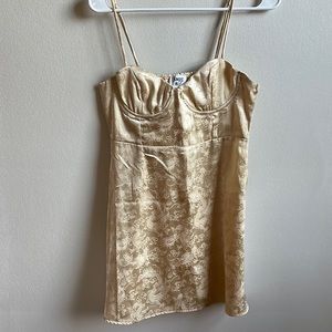 Princess Polly cream dress size 6